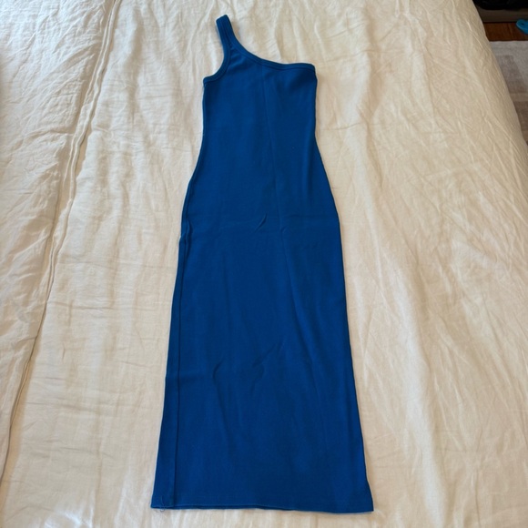 Zara Vibrant Blue One-Shoulder Dress - Picture 4 of 6